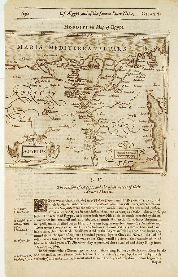HONDIUS, J. / PURCHAS,S. -  Aegyptus.