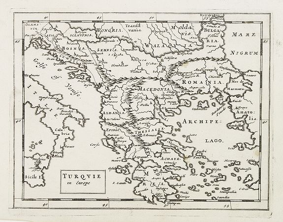 1871 map of europe. Old map by MOORE,