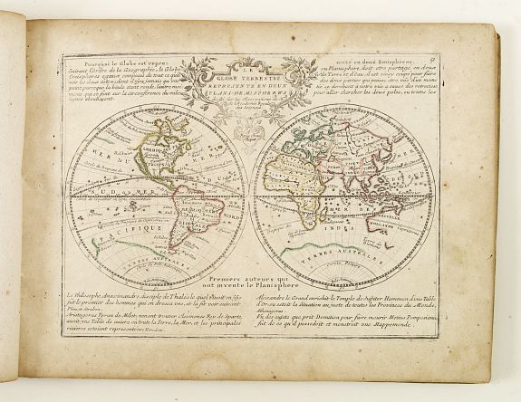 CHIQUET, J. -  Le Nouveau et Curieux Atlas Geographique et historique, ou Le Divertissement des Empereurs, Roys, et Princes. Tant dans la Guerre que dans la Paix. D�di� A Son A.R. Monseigneur le Duc d'Orl�ans Regent du Ro�aume de France.