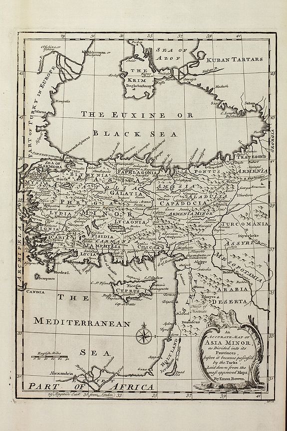 map of asia minor. Map of Asia Minor, as