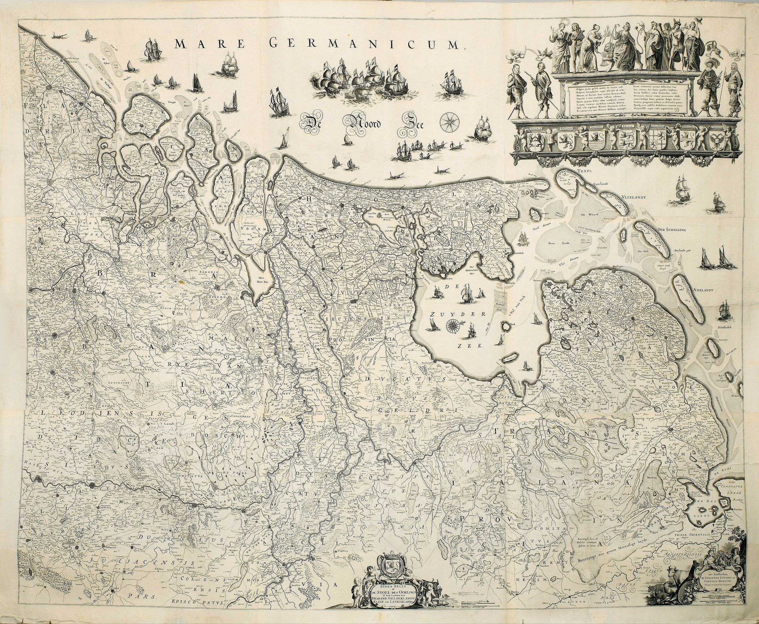 Old map by COVENS / MORTIER - Les Provinces confederées du Pais-Bas