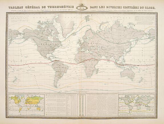 GARNIER,F.A., Tableau general de thermometrie..diverses contrees du Globe, antique map, old maps