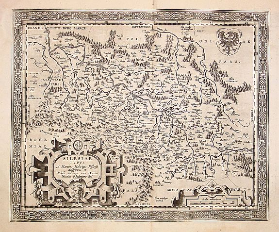 ORTELIUS,A., Silesiae typus.., antique map, old maps