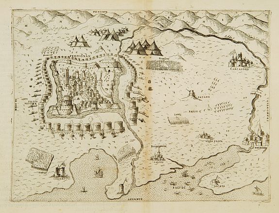 FURLANI,P. / ZALTIRIE,B., Perpignan., antique map, old maps