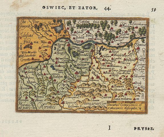 ORTELIUS, A., Ducatus Osroiczensis et zatoriensis descriptio., antique map, old maps