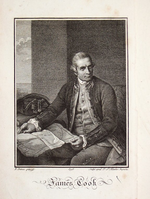 KLAUBER, I.S., James Cook., antique map, old maps