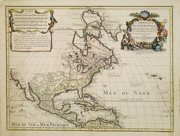 RENARD,L. / DE  L'ISLE, L'Amerique Septentrionale., antique map, old maps