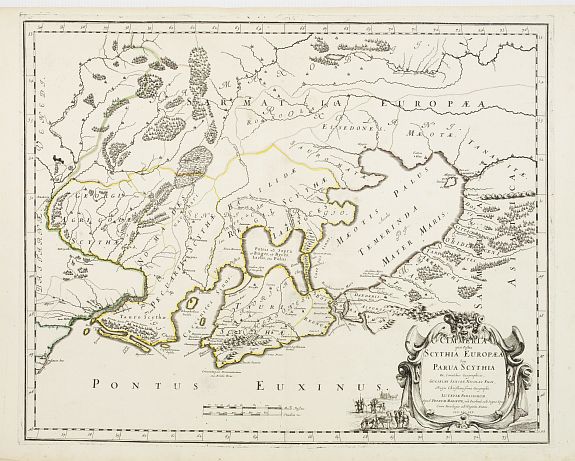 SANSON,N./ MARIETTE,P.,  Cimmeria quae Postea Scythia Europaea.., antique map, old maps