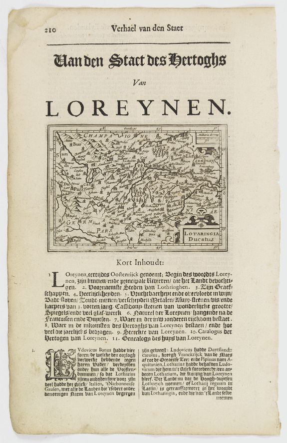 Old map by DE CLERCK - Lotaringia Ducatus.