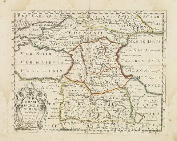 SANSON, N.,  Turcomanie Georgie Commanie. . ., antique map, old maps