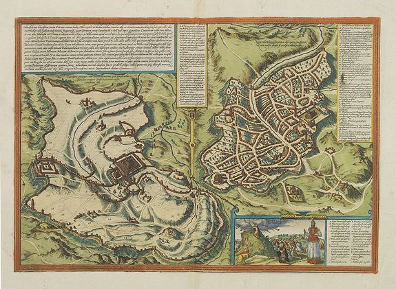 BRAUN,G. / HOGENBERG, F., Hierosolymia, Clarissima totius Orientis civitas., antique map, old maps