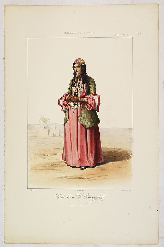 Old map by GALERIE ROYALE DE COSTUME. - CHALDEENE d'OURMYAHL. Costumes Persans 3.