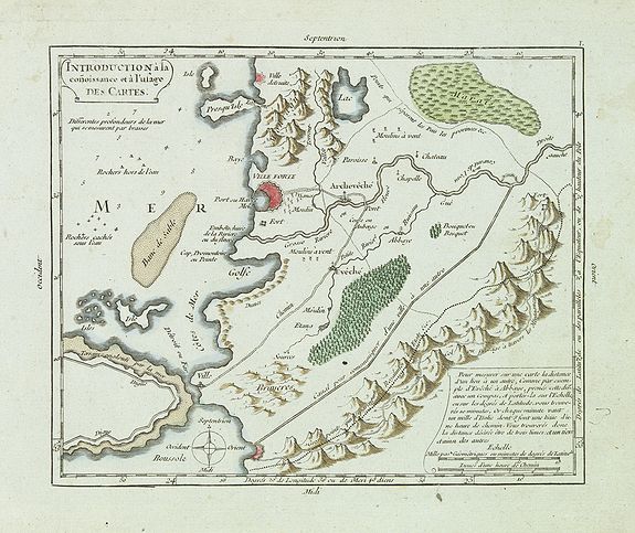 VAUGONDY, G. de,  Introduction � la conoissance et � l'usage des cartes., antique map, old maps