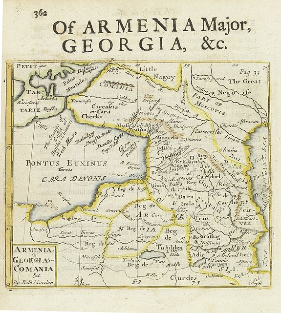 MORDEN, R.,  Armenia - Georgia - Comania. . ., antique map, old maps