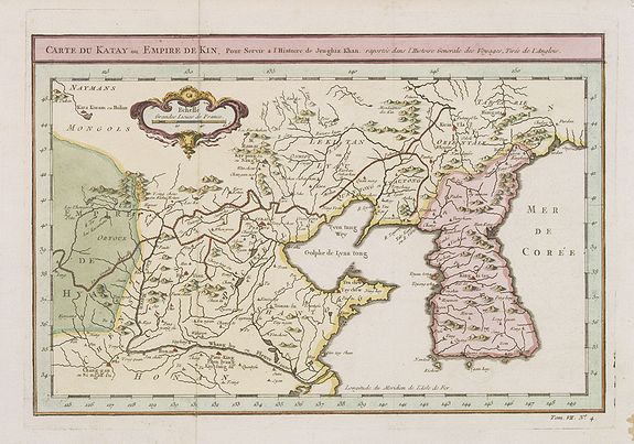 BELLIN, J.N., Carte du Katay ou Empire de Kin. . ., antique map, old maps