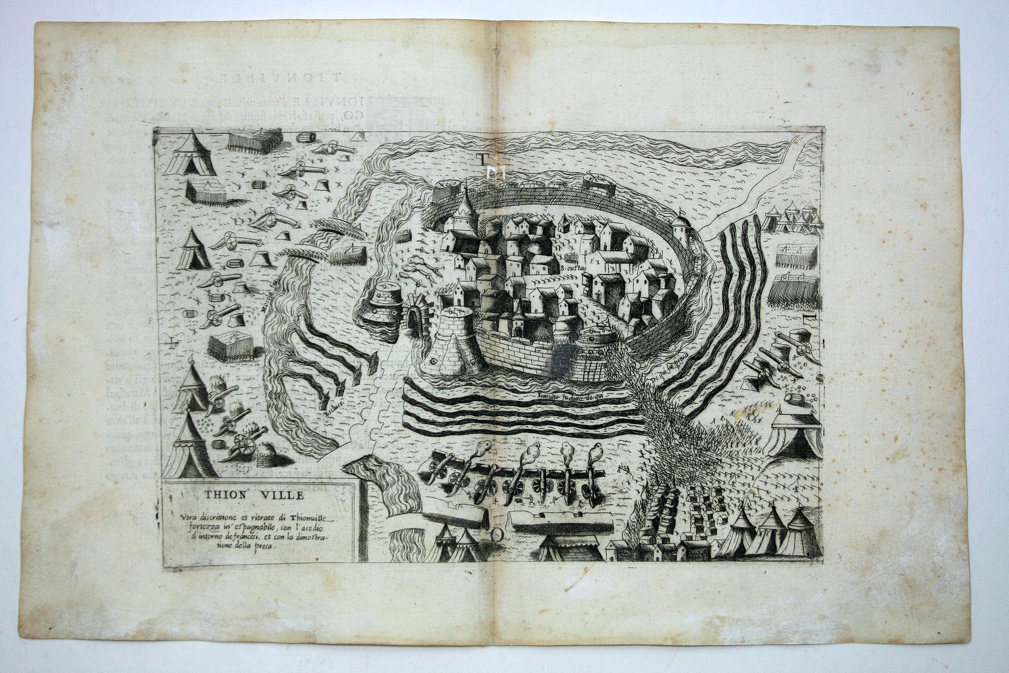 FORLANI, P. / BALLINO, G., Thion ville., antique map, old maps