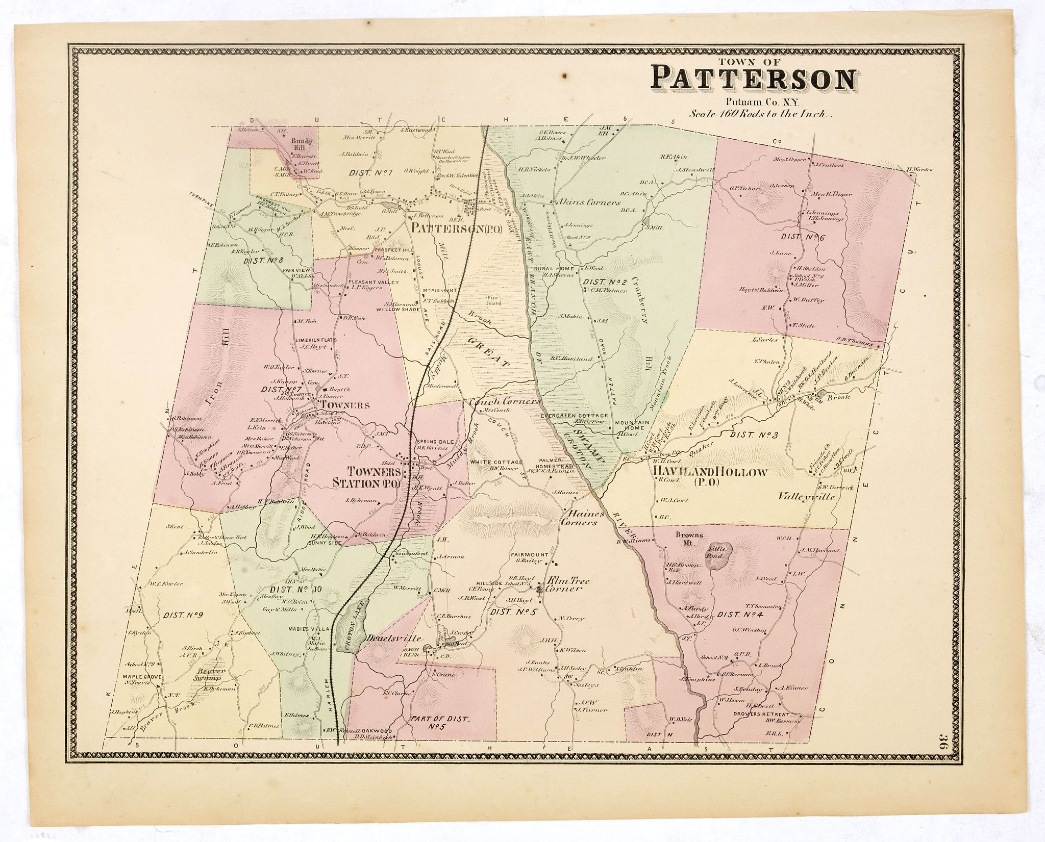 Old map by DE BEERS - Town of Patterson.
