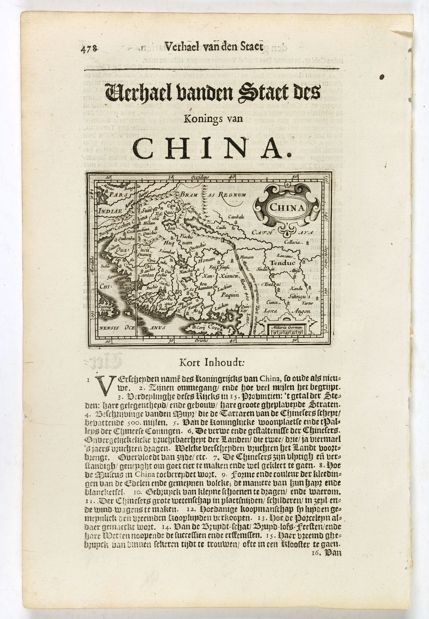 Old map by DE CLERCK - China.