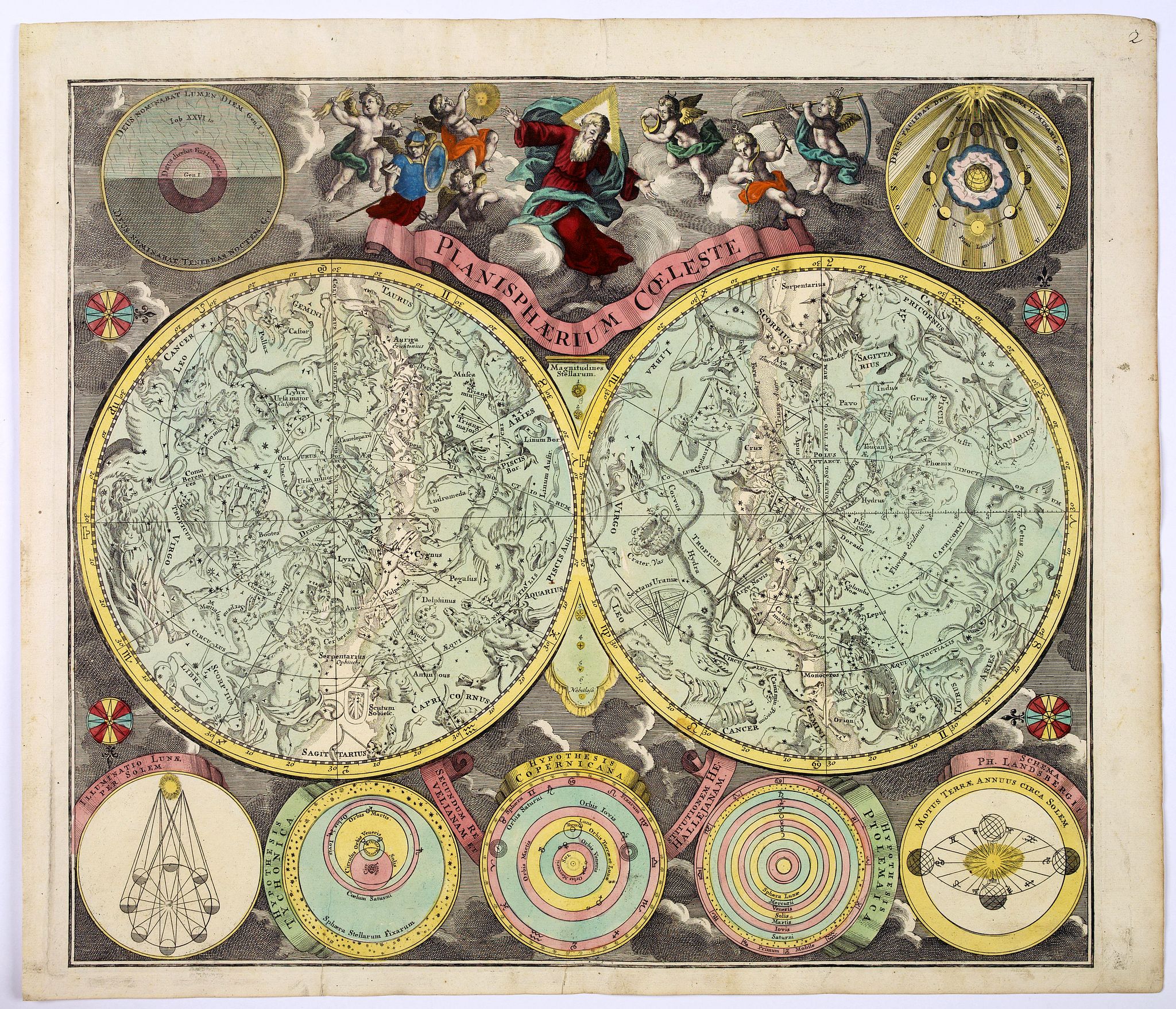 Old map by SCHENK -Planisphaerium Coeleste.