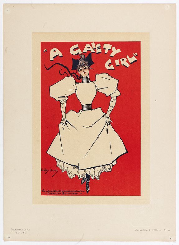 Old map by HARDY -A Gaety Girl.