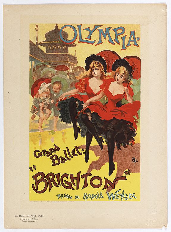 Old map by PAL. -Théâtre de l'Olympia.