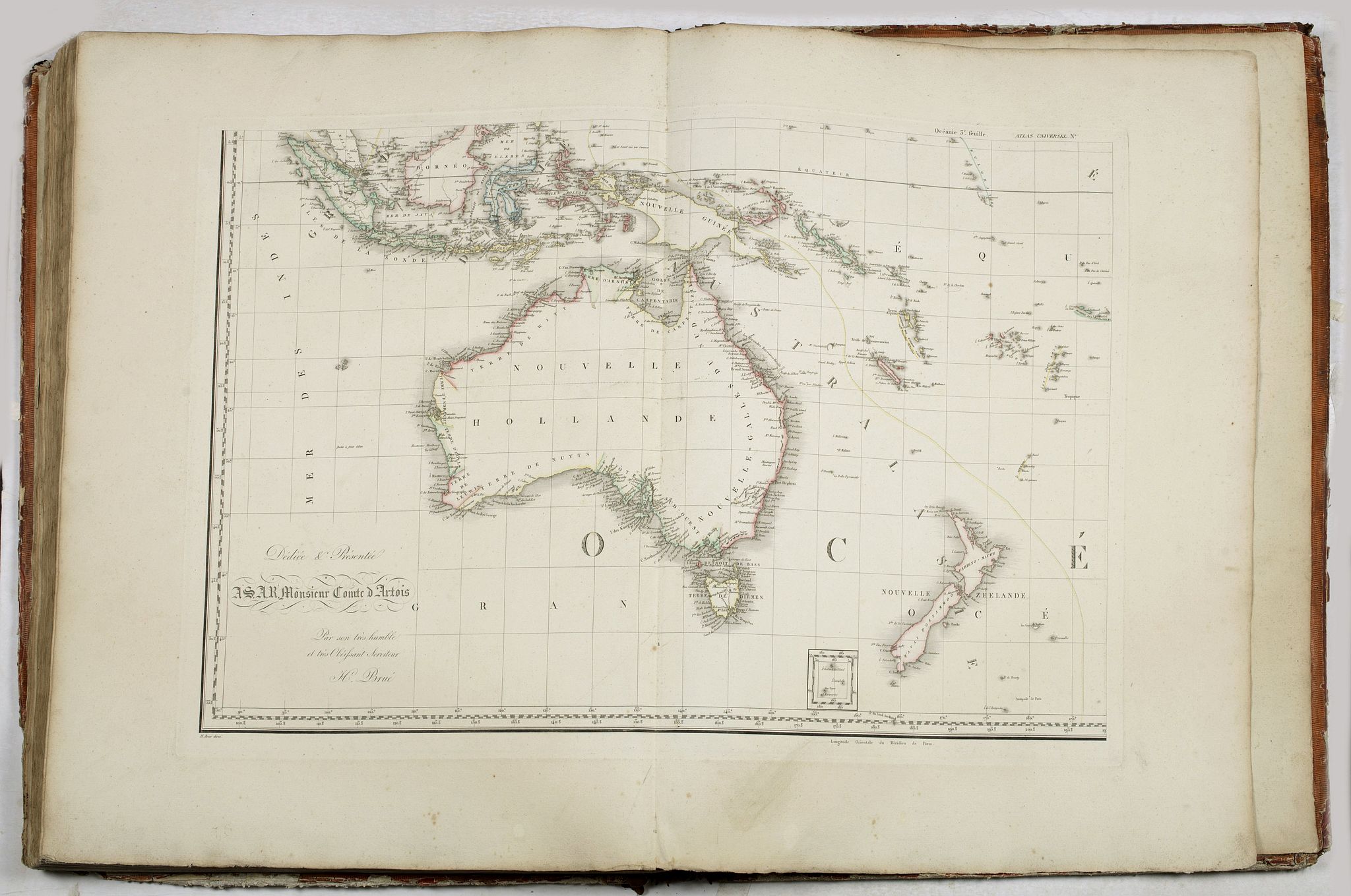 BRUE (Adrien Hubert)., Grand atlas universel ou collection de cartes encyprotypes, générales et détaillées des cinq parties du monde., antique map, old maps