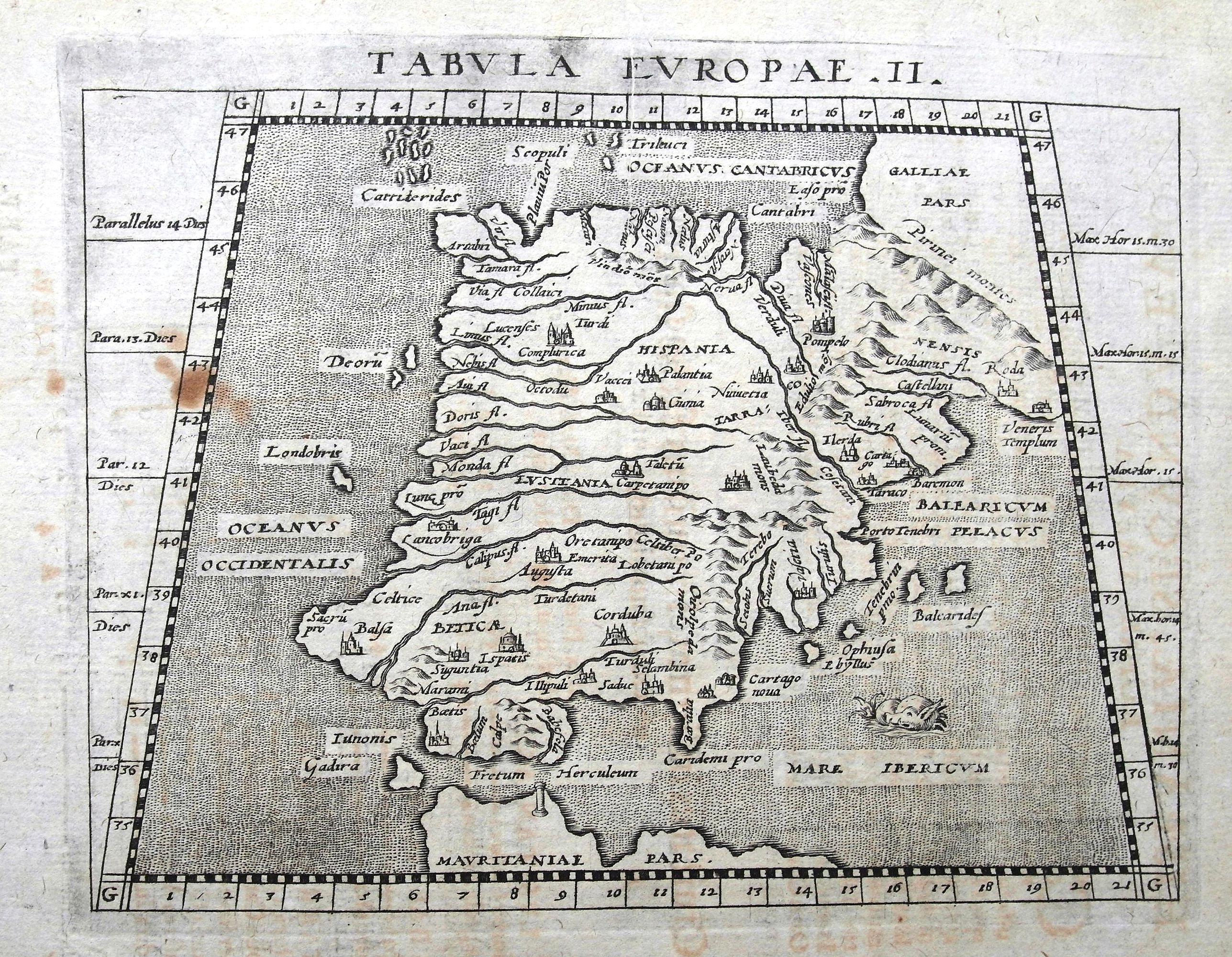 JANSSON, J., Tabula Europae II., antique map, old maps