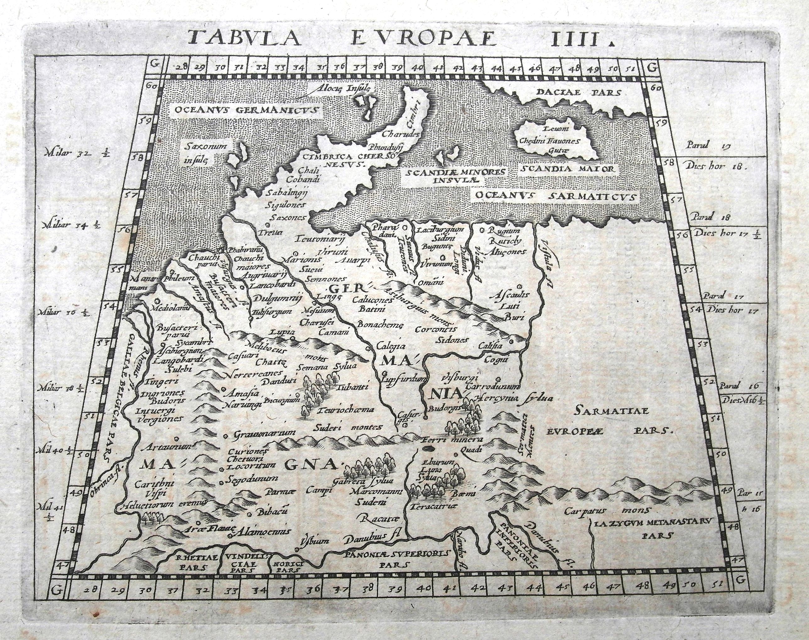 JANSSON, J., Tabula Europae IIII., antique map, old maps