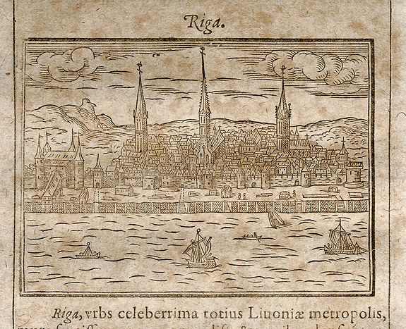 Saur, A., Riga, antique map, old maps