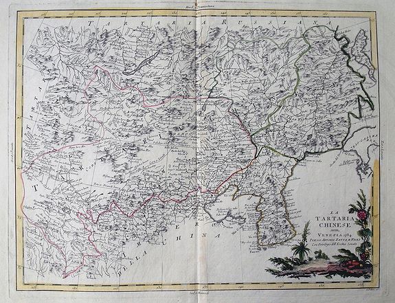 ZATTA, A., LA TARTARIA CHINESE, antique map, old maps