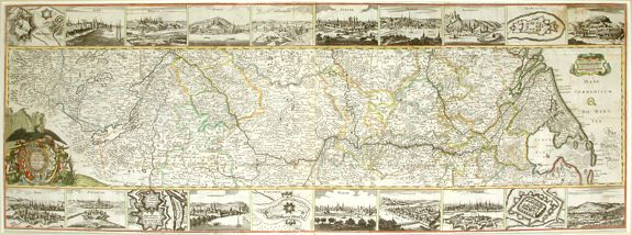 LOCHNER, J. C., Neueste Beschreibung des ganzen Rheinstroms..., antique map, old maps