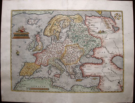 Old map by ORTELIUS -Europae.
