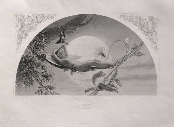 George Knight - Virtue, 12 engravings from The Works of Shakspere with notes By Charles Knight , antique map, old maps