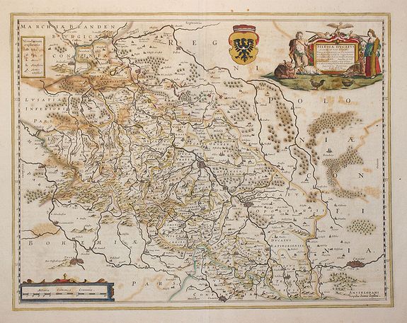 JANSSONIUS, J., Silesiae Ducatus . . ., antique map, old maps