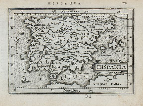 ORTELIUS, A. / COIGNET, M., Hispania., antique map, old maps