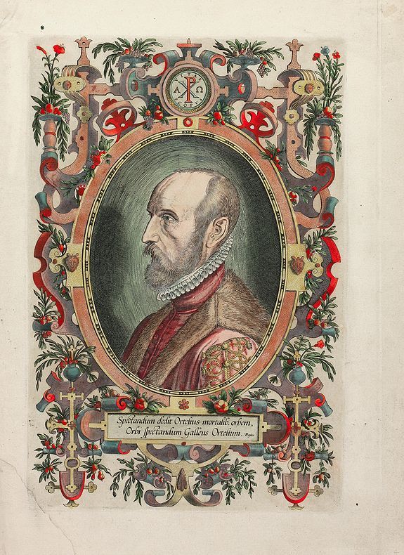 ORTELIUS, A., Spectandum Dedit Ortelius Mortalib. orbem Orbi Spectandum Galleus Ortelium. Papius, antique map, old maps