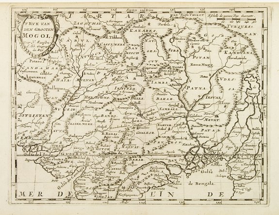 SANSON, N., T\'Ryk van den Grooten Mogol., antique map, old maps