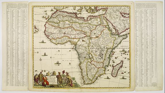 DE WIT,F., Totius Africae Accuratissima Tabula., antique map, old maps