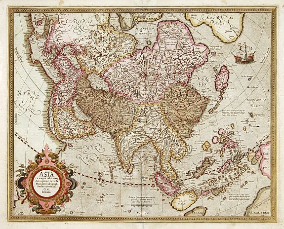 MERCATOR, G./ HONDIUS, J., Asia ex magna Orbis terre descriptione Gerardi Mercatoris.., antique map, old maps