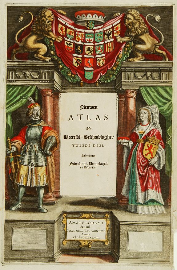JANSSONIUS, J., [Title page] Nieuwen ATLAS ofte Weereldt-Beschrijvinghe/.., antique map, old maps