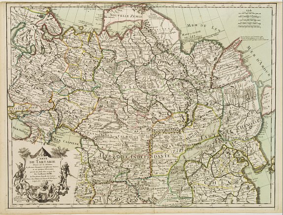 DE L'ISLE, G./ RENARD, L., Carte de Tartarie. . ., antique map, old maps