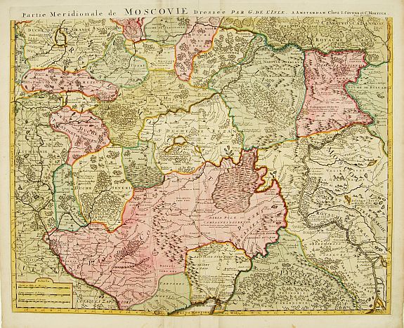 COVENS, J. / MORTIER, C.,  Partie Meridionale de Moscovie.., antique map, old maps