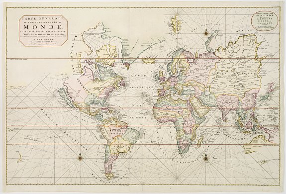 COVENS, J. / MORTIER, C., Carte Generale de Toutes les Costes du Monde.., antique map, old maps