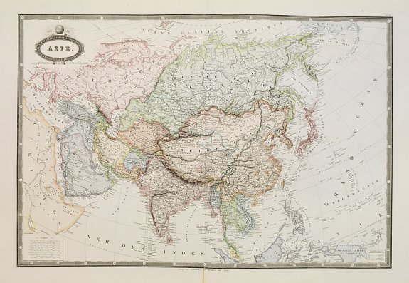 GARNIER, F.A., Asie., antique map, old maps