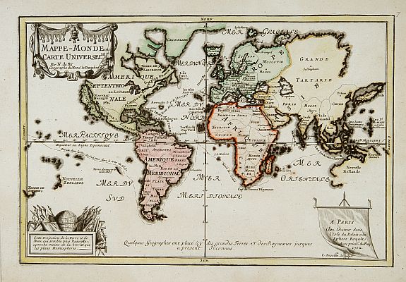 FER,N. De, Mappe-Monde ou carte Universelle.., antique map, old maps