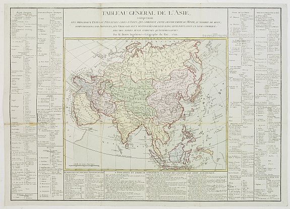 DESNOS / BRION, Tableau général de L\'Asie,.., antique map, old maps