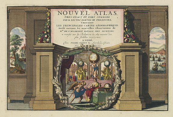VAN DER AA, P., Nouvel Atlas.. (Title page), antique map, old maps