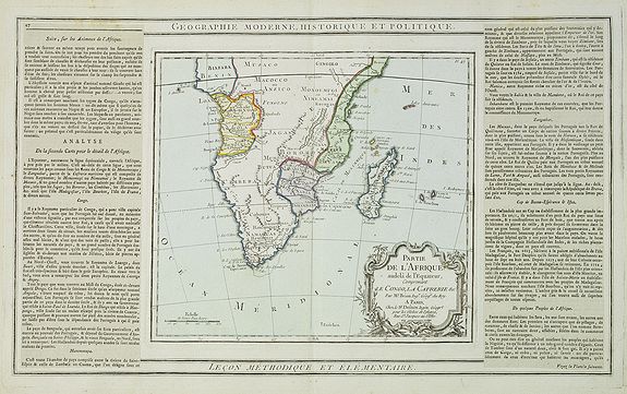 DESNOS / BRION, Partie de L'Afrique.., antique map, old maps