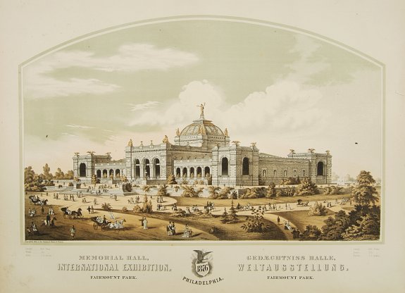TEUDY,H.J., Memorial Hall - International Exhibition Fairmount Park, antique map, old maps