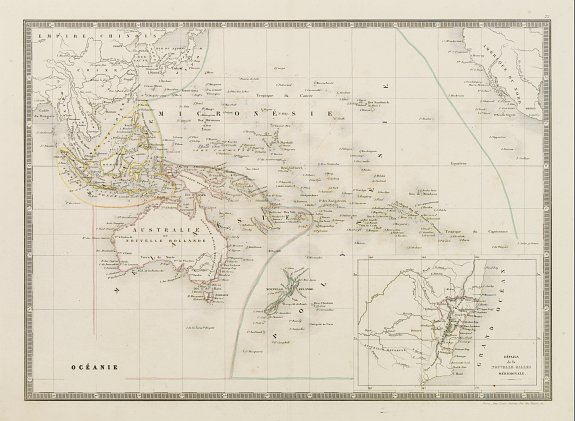 ANTOINE, L., Océanie., antique map, old maps